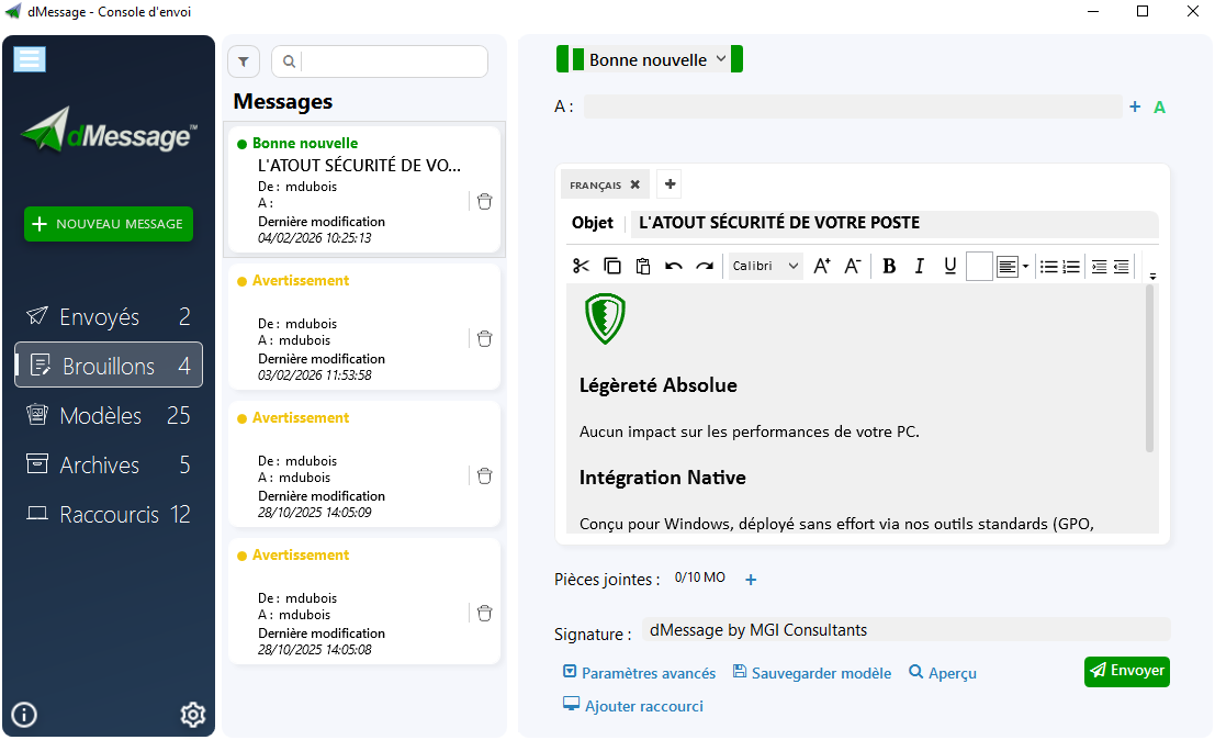 Alternative Net Send 2026 Messagerie Pop-up LAN dMessage Sécurité